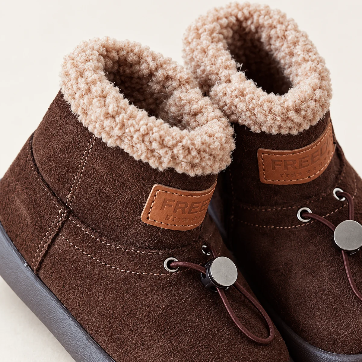 bottines fille marron a boucle et zip 44551 10a detail