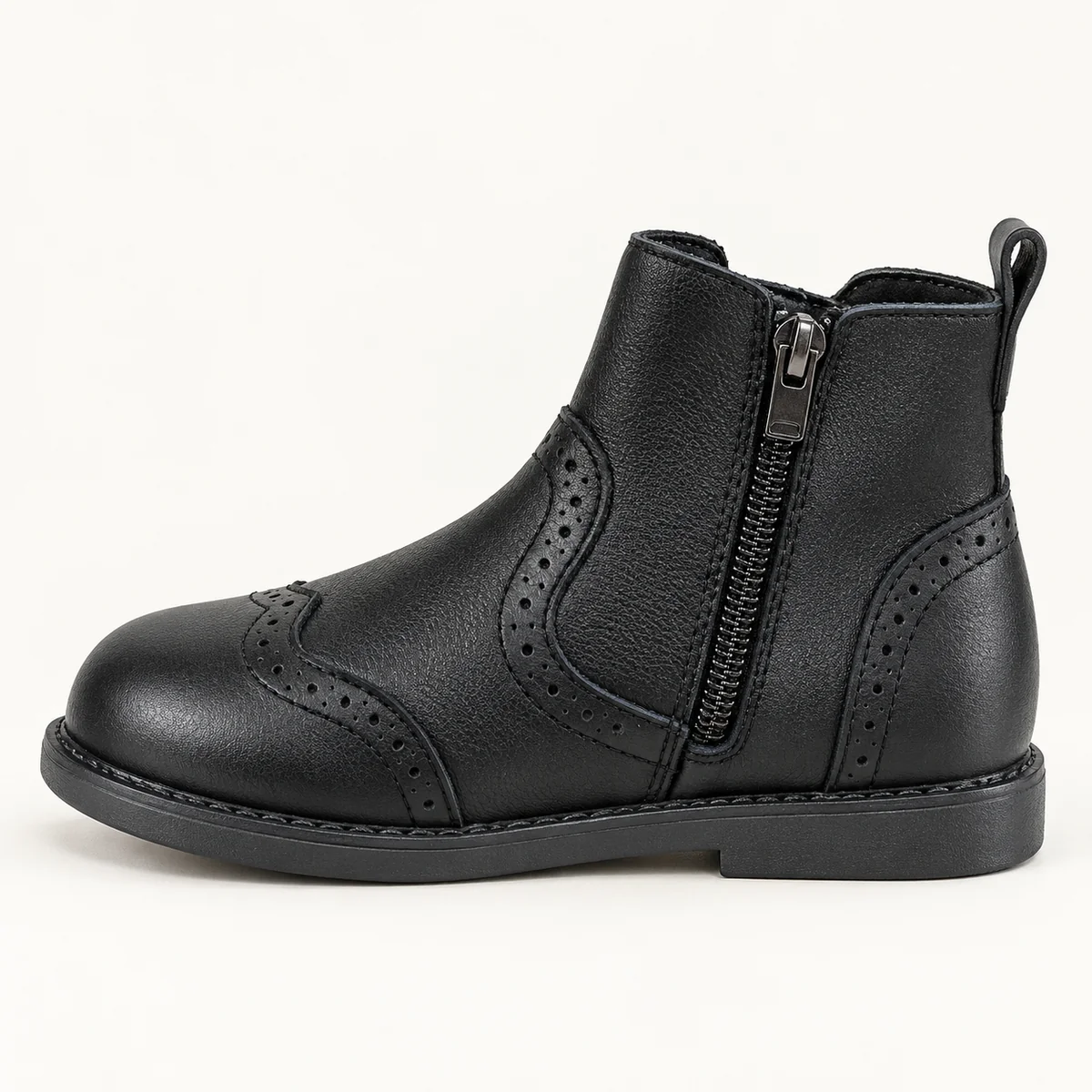 bottines fille noires non fourrees a z 44554 10a vue laterale