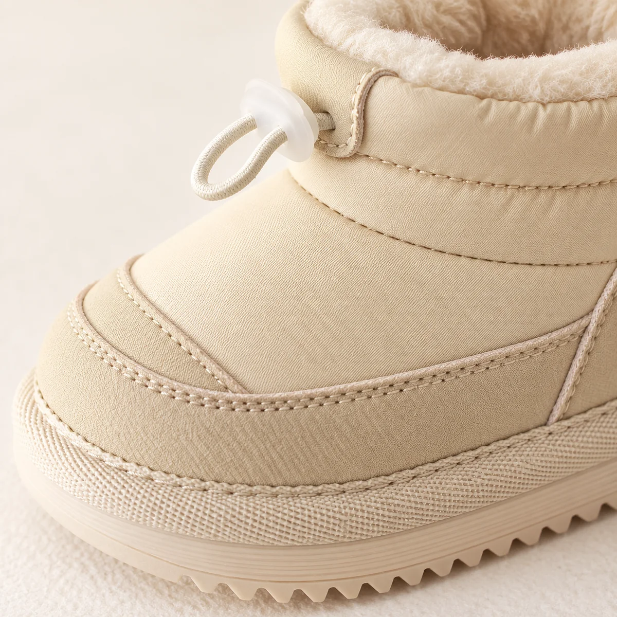 bottines garcon beiges doublees en sim 44697 10b detail