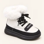 bottines garcon blanches bicolores dou 44700 10b vue principale