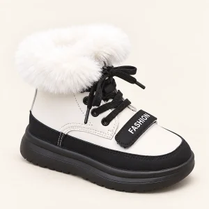 bottines garcon blanches bicolores dou 44700 10b vue principale