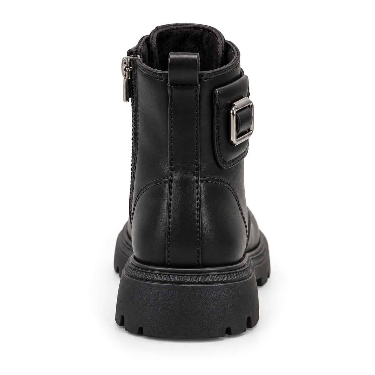 Bottines fourrées pour garçon avec fermeture éclair et boucle stylée