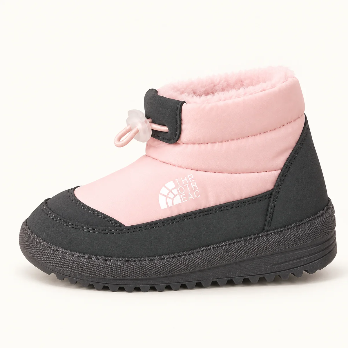 bottines garcon roses doublees en simi 44696 10b vue laterale