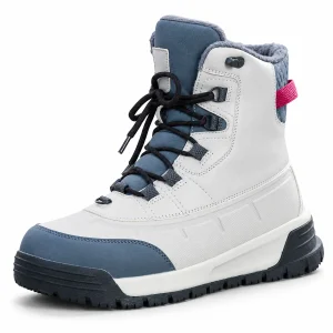 Bottines homme fourrées bicolores à lacets en cuir robuste