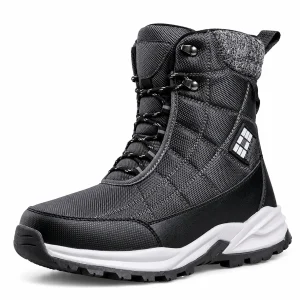 Bottines homme fourrées foncées avec semelle contrastée élégantes