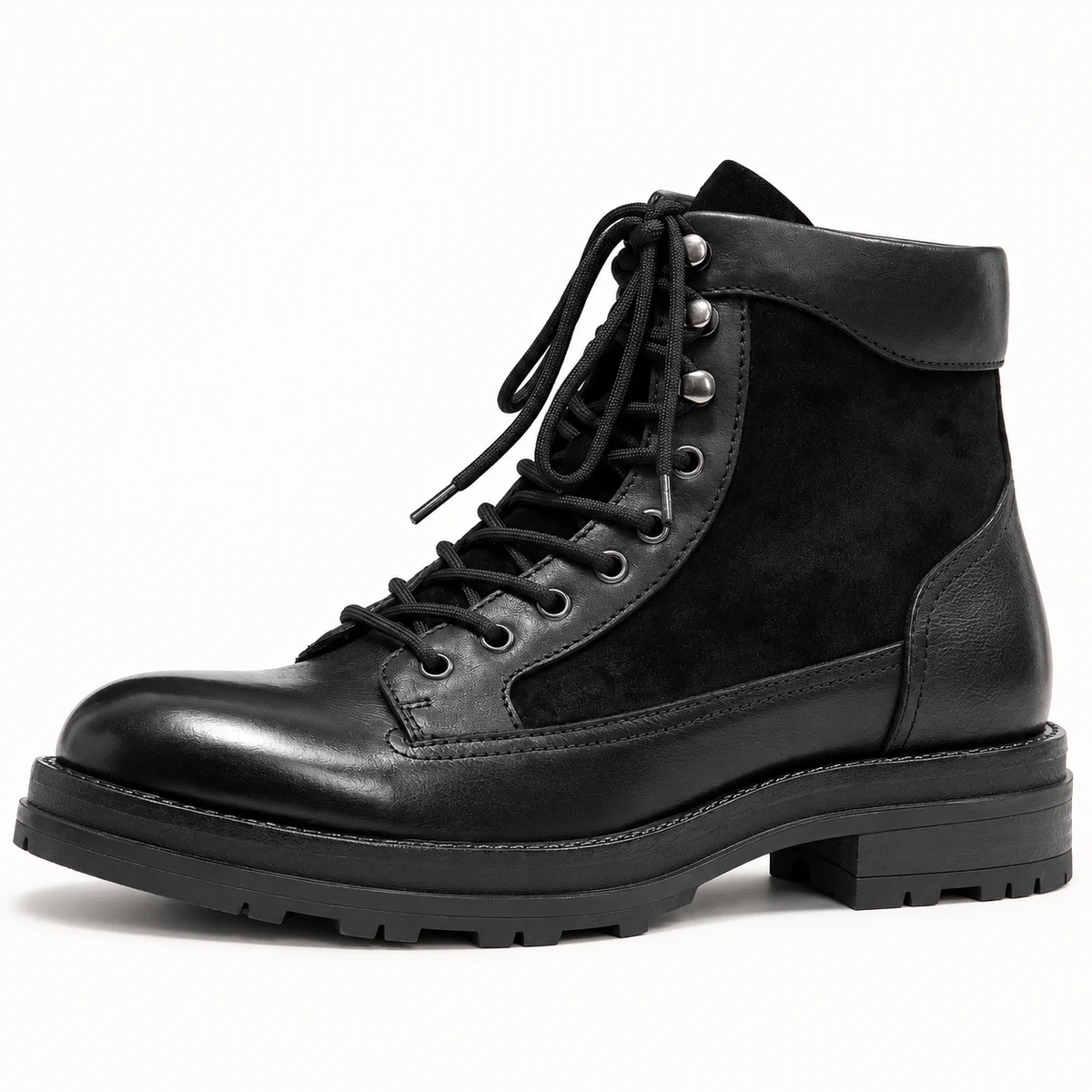 Chaussures homme noires avec lacets et finition veloutée sophistiquée