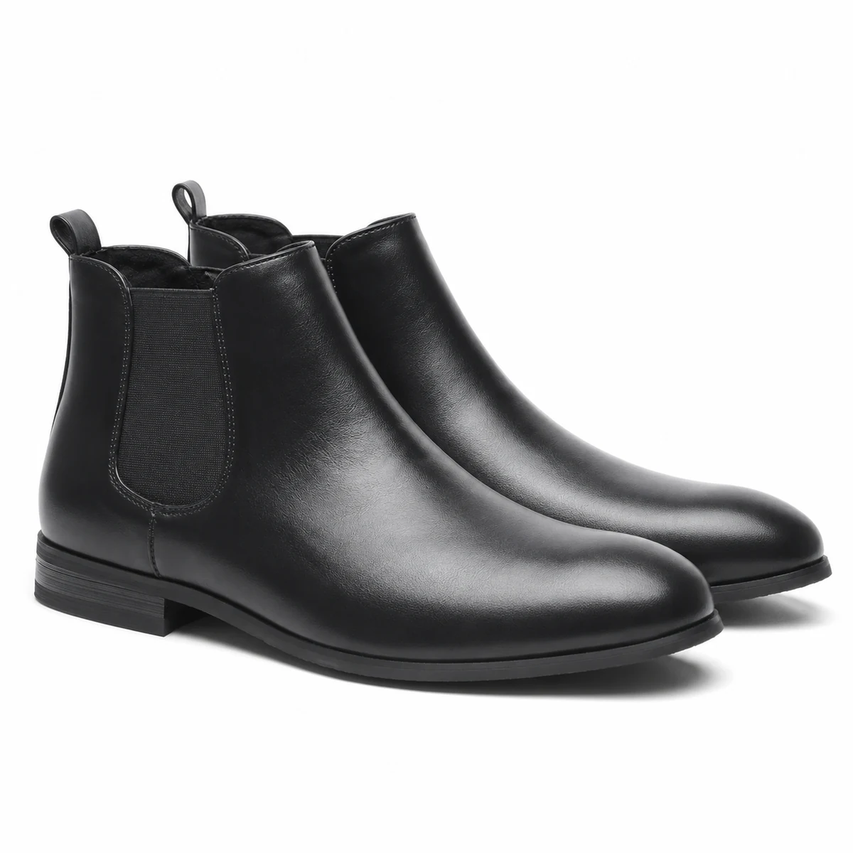 Bottines homme à zip noir avec design élastiqué pour une allure urbaine