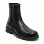 Bottines homme noires avec zip et semelle épaisse de style urbain