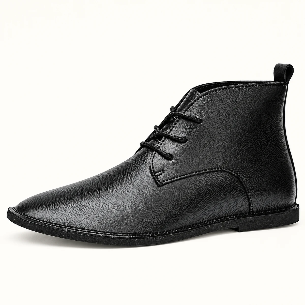 Chaussures homme élégantes avec lacets et design minimaliste noir