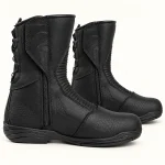 Bottines homme noires texturées avec zip latéral pour style urbain