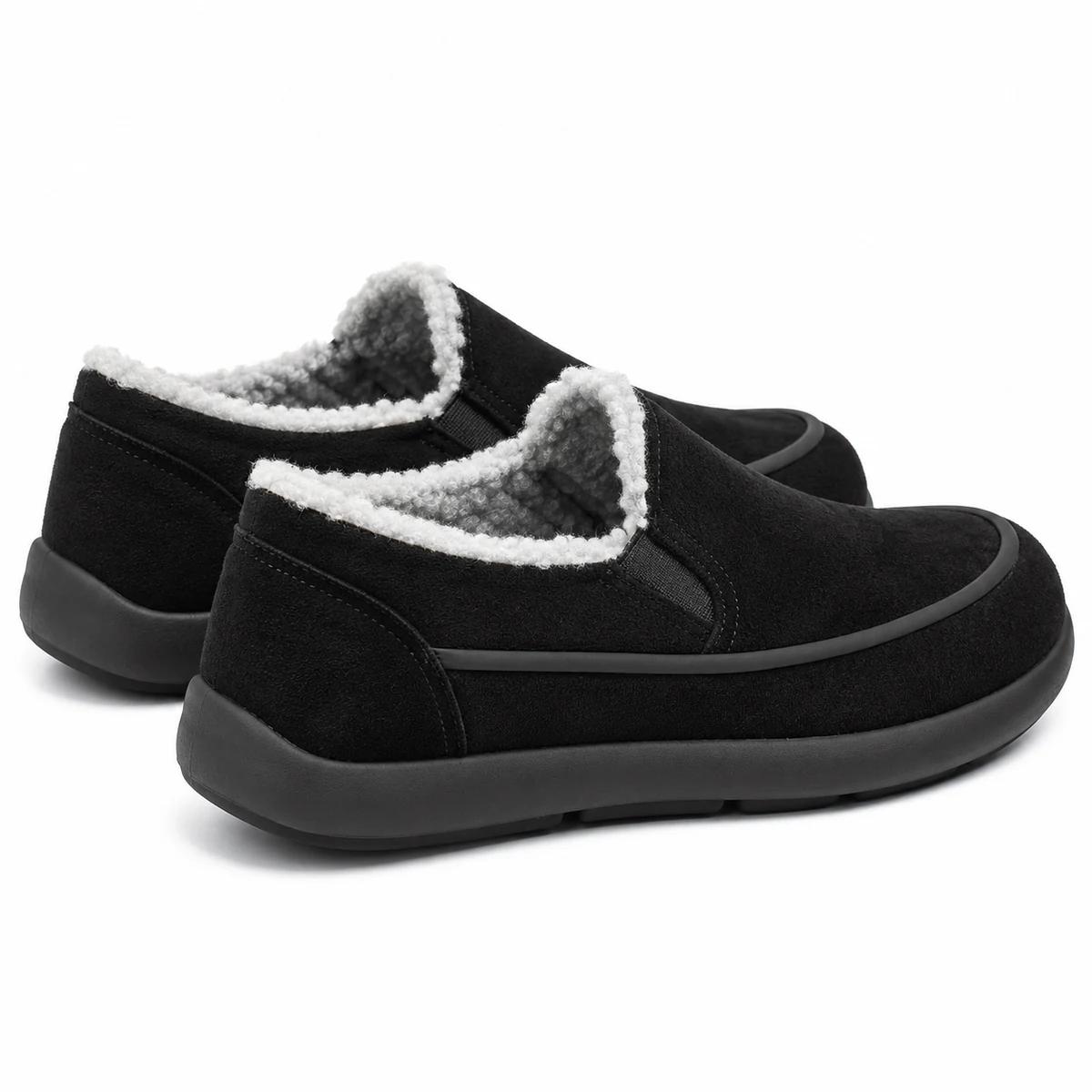 Chaussures homme à enfiler avec col doublé pour un look décontracté et confortable