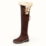 cuissardes femme cafe fourrees en simi 44605 10b vue principale