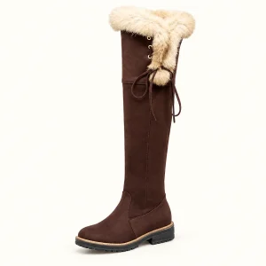 cuissardes femme marron fourrees en si 44607 10b vue principale