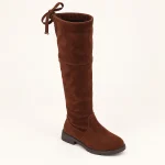 cuissardes fille marron a nud et zip 44536 11b vue principale
